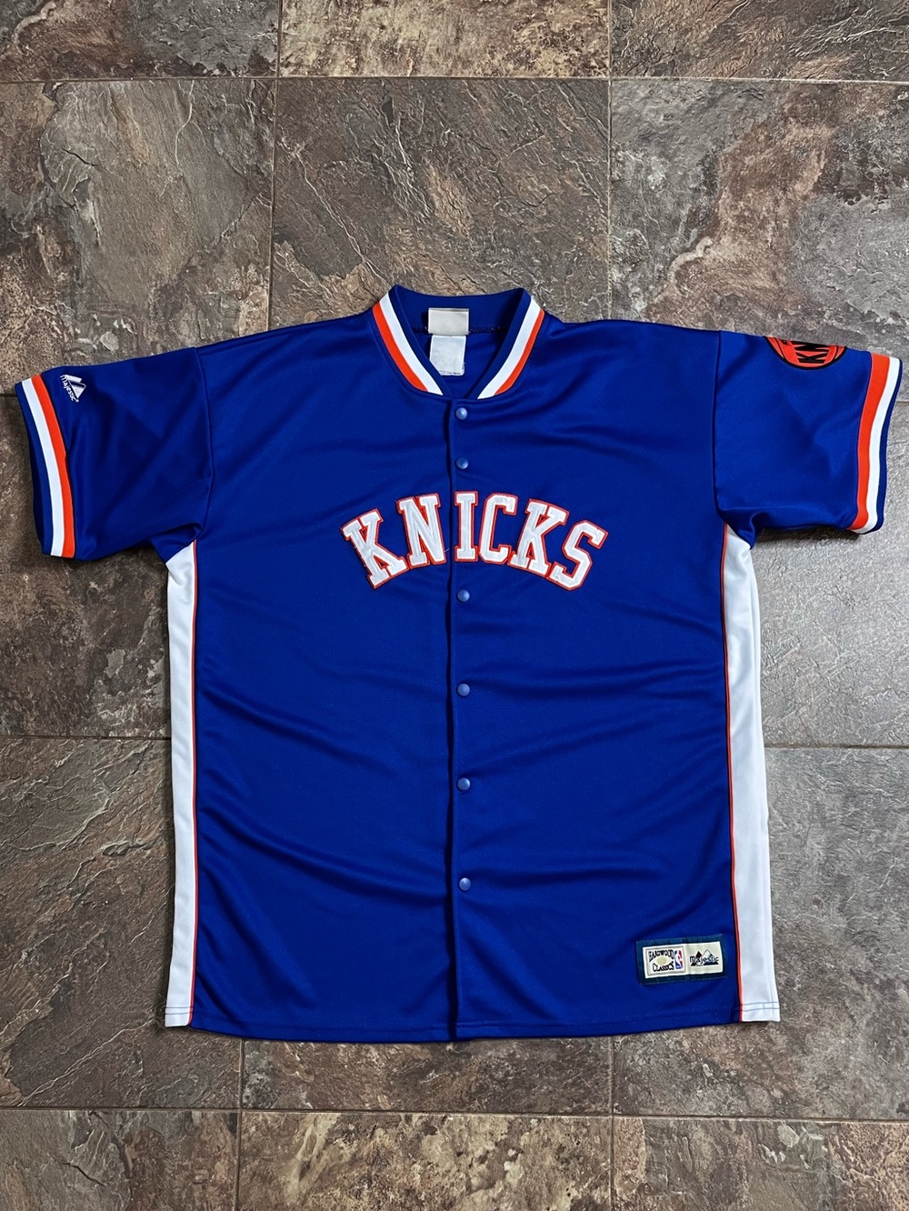 Vintage Majestic New York Knicks Warmup Top Men’s Sz 3XL